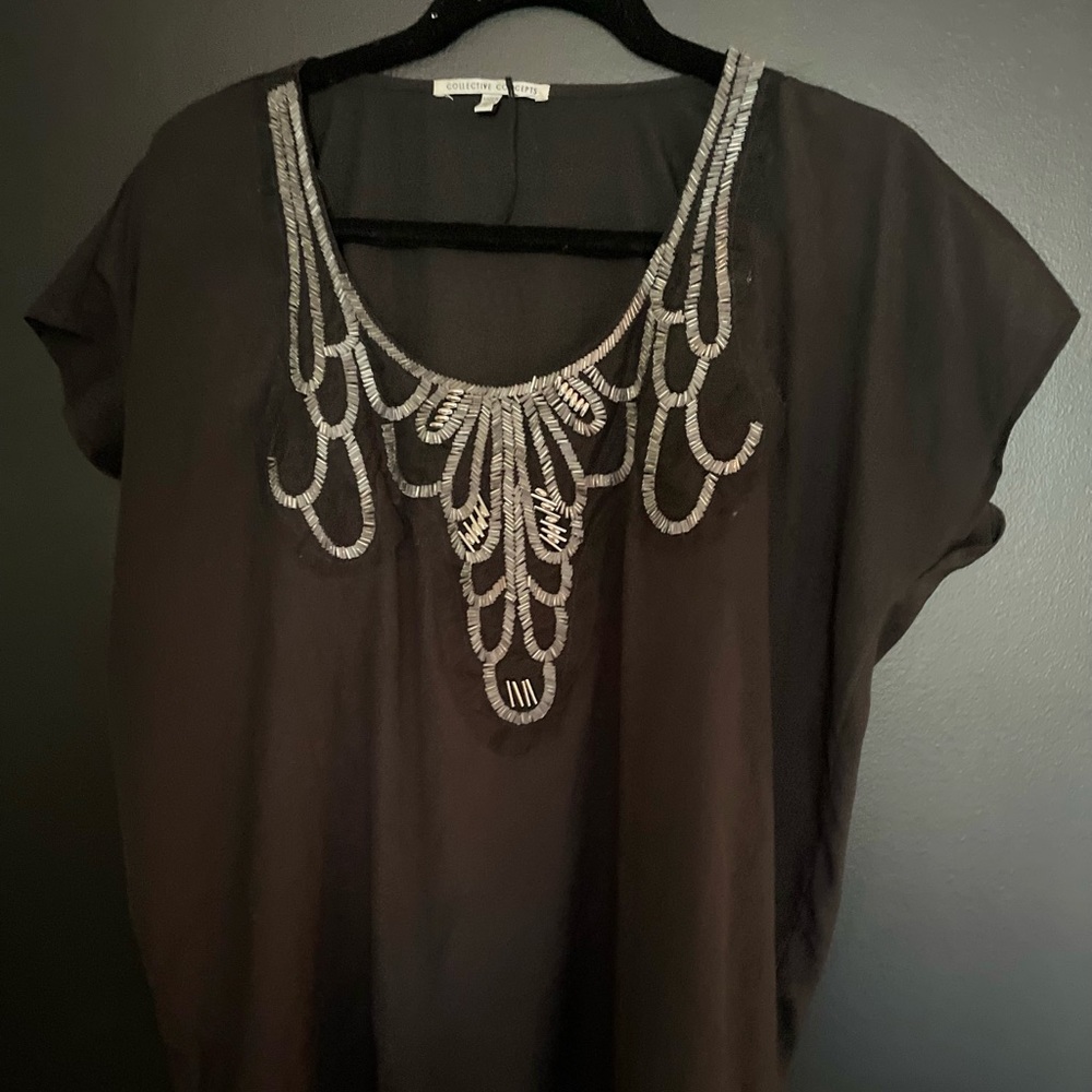 Collective Concepts Black top size M